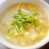白菜と卵のとろみスープ